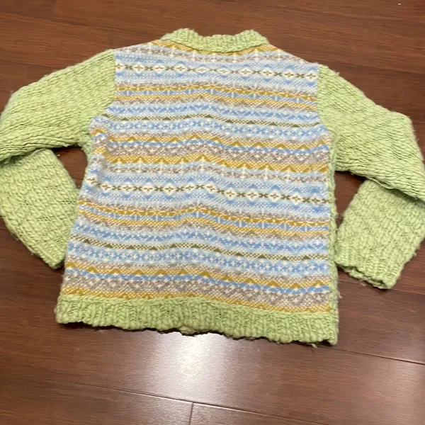 Free People Green Blue cardigan Sweater - Image 2