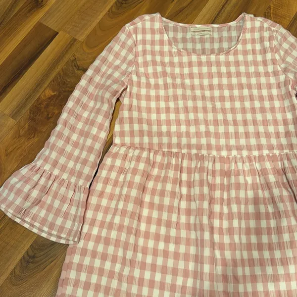 Pink and white gingham urban outfitters dress size small‎ - Image 2