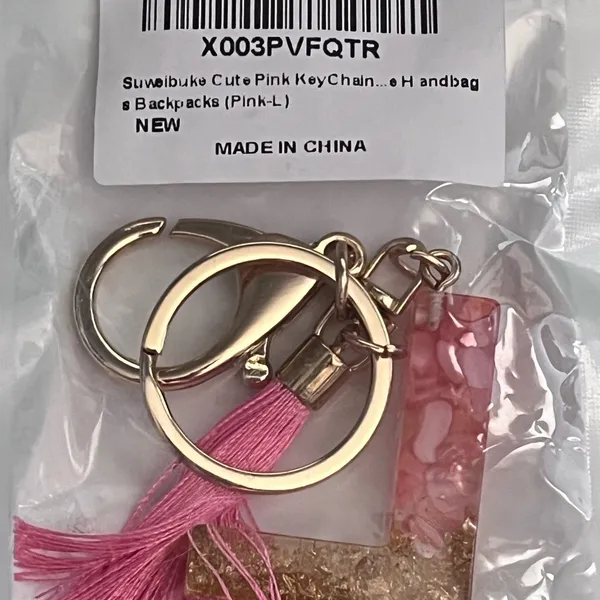 Initial Letter Keychains with Tassel, Charms for Key Purse Handbags Backpacks - Image 3