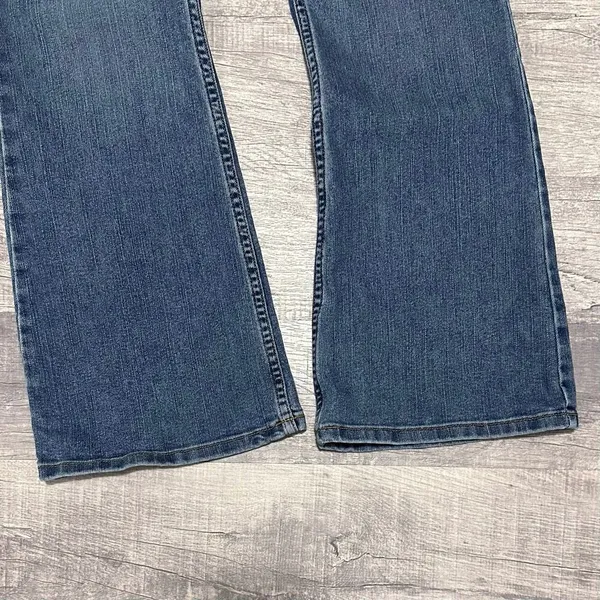 Cruel Girl Medium Wash Bootcut Western Jean Womens 11 (32.5X32) Low Rise Stretch - Image 3