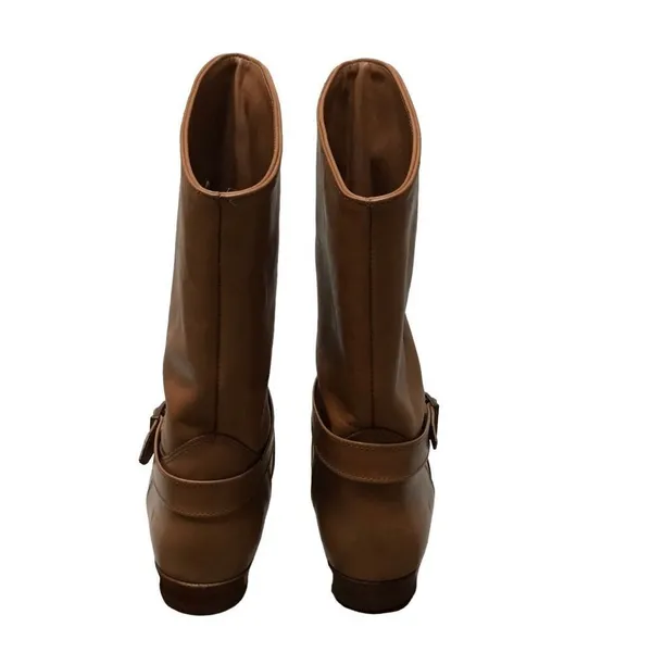 Vintage Frye tan leather pull‎ on riding boots 9 - Image 9