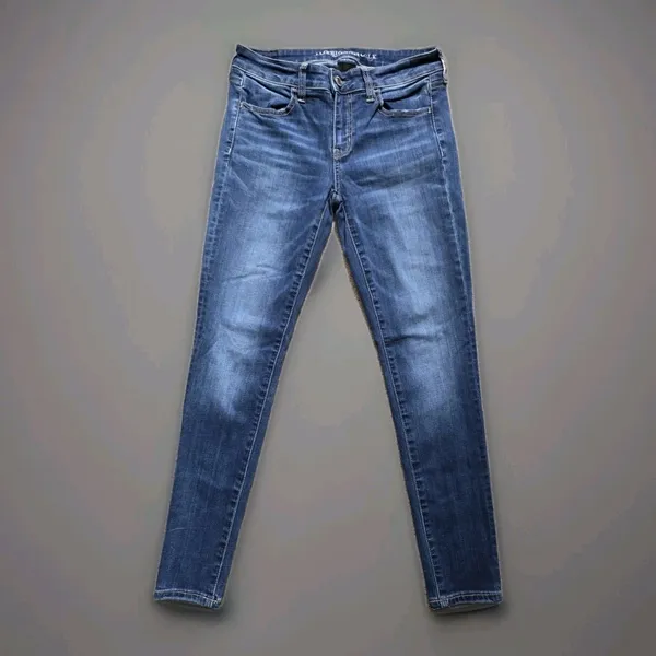 American Eagle Outfitters Super Super Stretch Wash Jeans Women Size 4 Skinny - Image 7