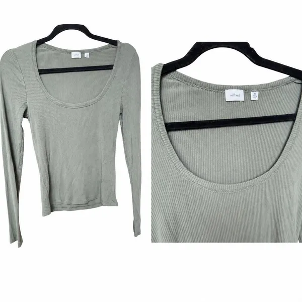 Wilfred Women's Green and Khaki Shirt - Image 2