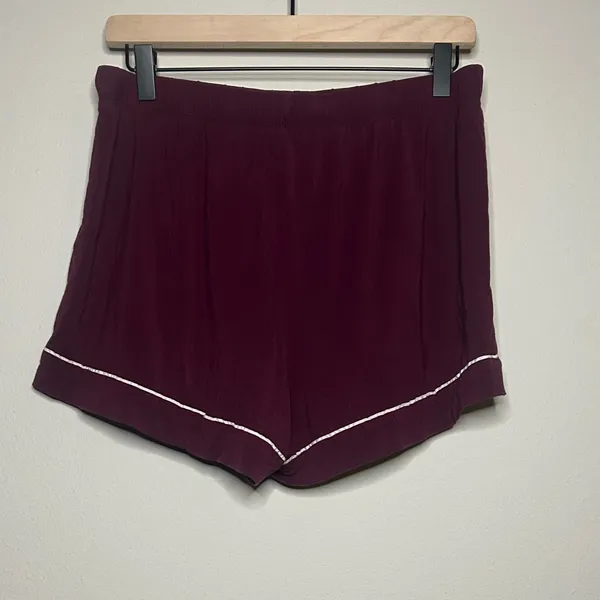 Victoria's Secret burgundy pajama shorts - Image 2