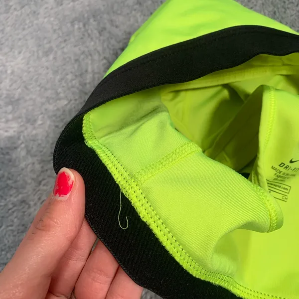 Nike Pro Women's Bright Yellow Sports Bra - Image 7