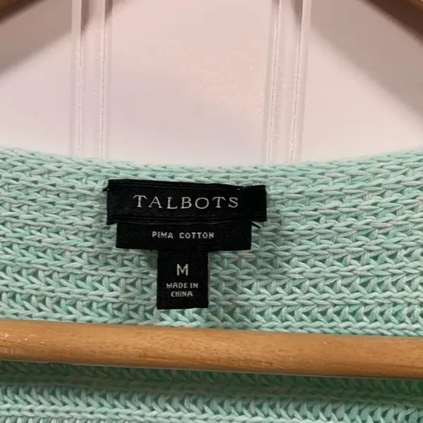 Talbots mint green knit sweater - Image 2