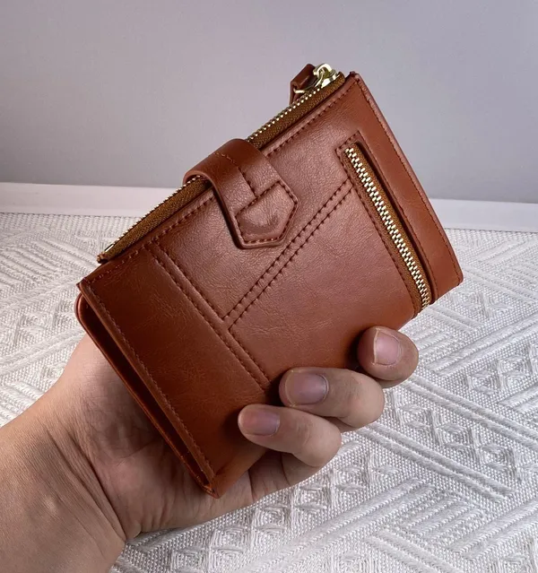 Wallet for Women,Trifold Snap Closure Wallet,Credit Card Holder Coin Purse - Image 9