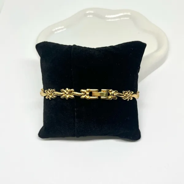 Dainty Gold Tone Bow Watch - Image 5