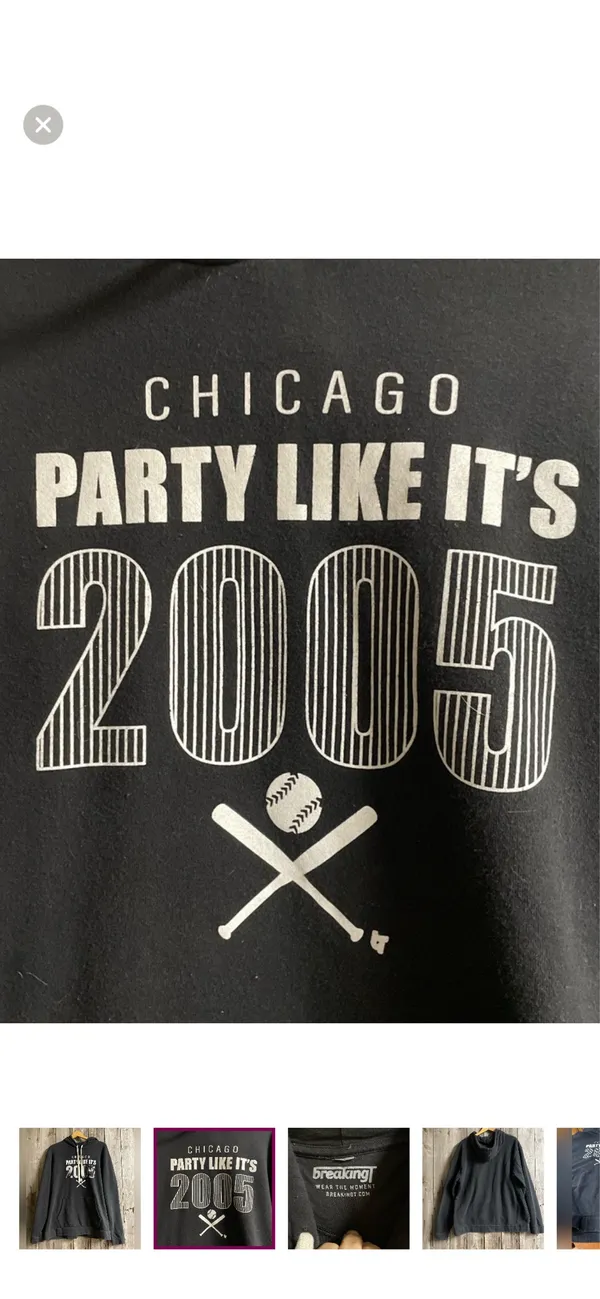 CHICAGO WHITE SOX “Party Like It’s 2005” Black Size L - Image 2