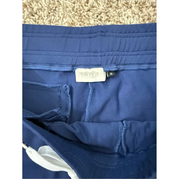 Scope Scrubs 8 Pocket Straight Navy Pants Women’s Small Scopesoft Fabric - Image 6