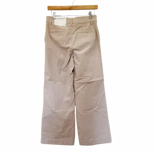 Loft Tan Palmer Wide Leg Corduroy Pants Sz 4P - Image 5
