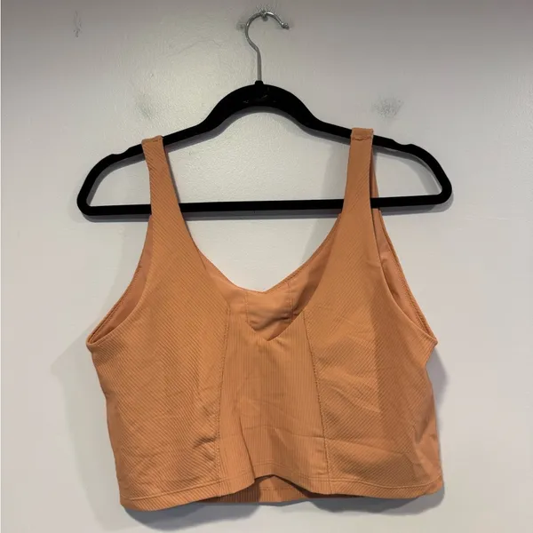 Pink ribbed old navy vneck longline tank‎ - Image 4