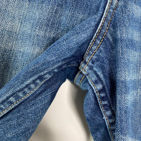 Abercrombie Dark Wash Distressed Button‎ Fly Mom Denim Jeans Womens Size 4/27 - Image 5