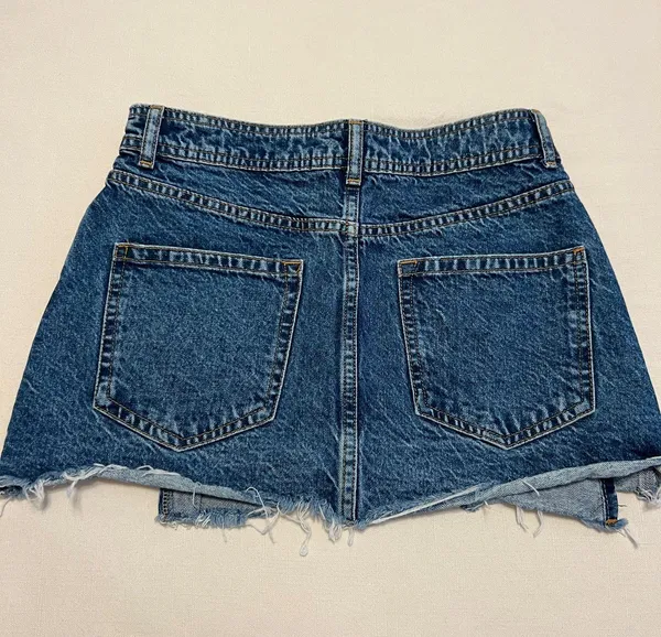 Zara Wrap Jean Skirt - Image 2