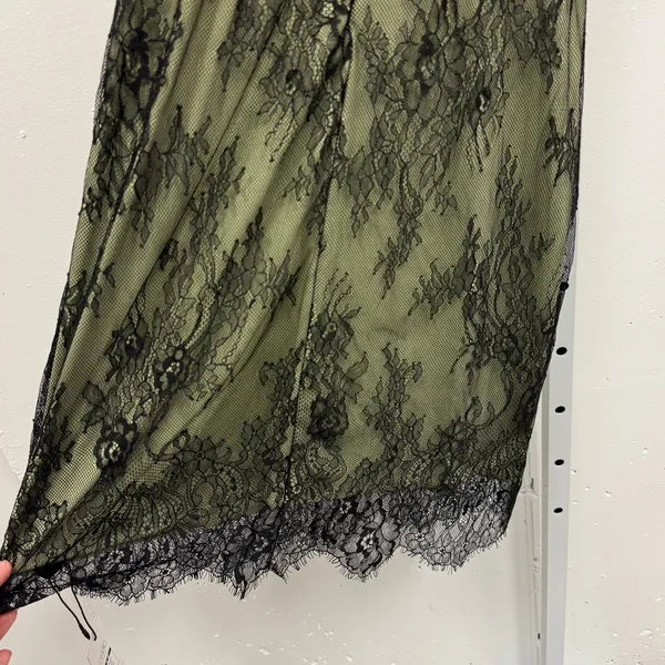 NWT Cider Women's‎ Lace Cami Midi Dress Green Black S Vintage Inspired - Image 7