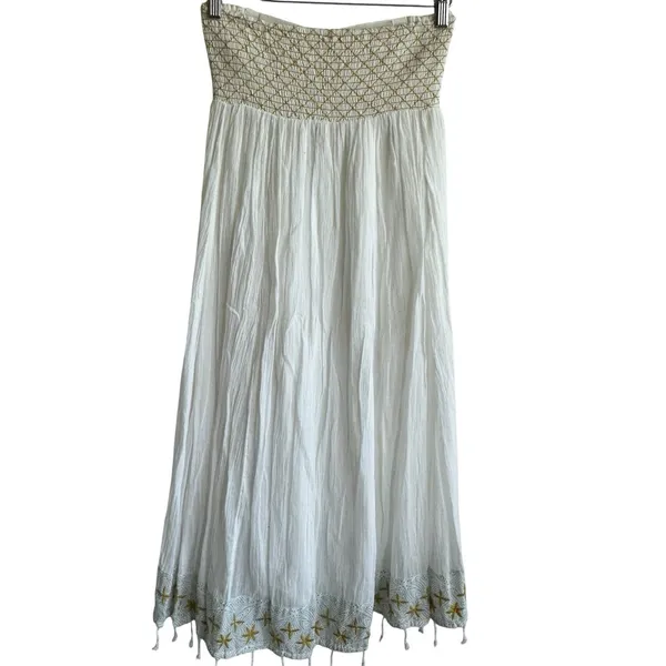 Free People Star Of India Dress XS Embroidered Beach Sleeveless SunDress - Image 3