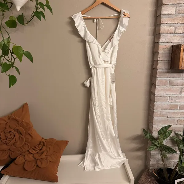 SHOW ME YOUR MUMU Alexis Satin Midi Dress‎ - Image 7