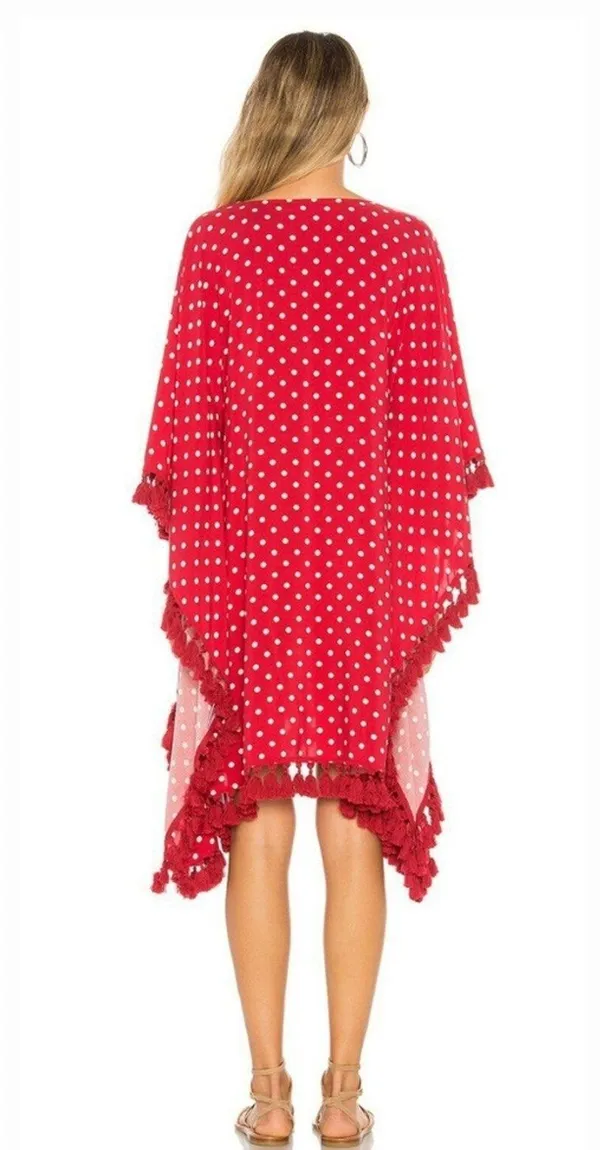 Tularosa Delilah Kimono in Red Dot Small - Image 2