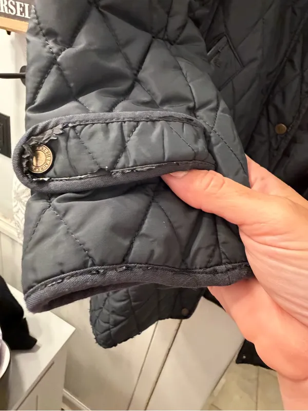 Ralph Lauren Black Quilted Hooded Puffer Coat - Image 6