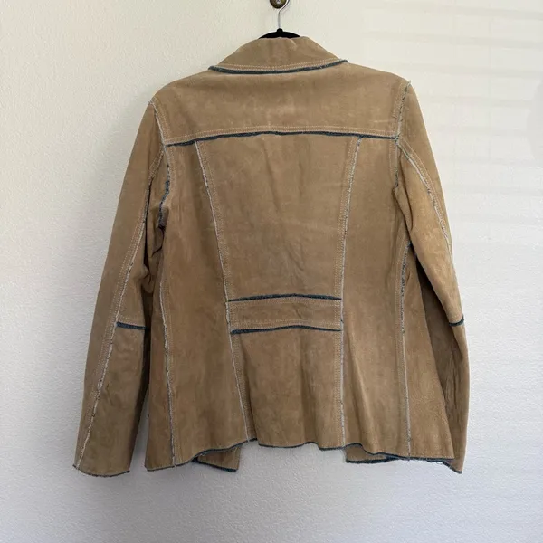 Wilson’s Leather Maxima Suede Leather Denim Lining Jacket Medium - Image 6