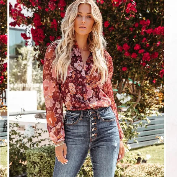 Vici floral top - Image 2