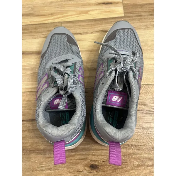 New‎ Balance Fresh Foam Shoes Womens Size 6 Gray Purple Teal Running Sneaker - Image 2