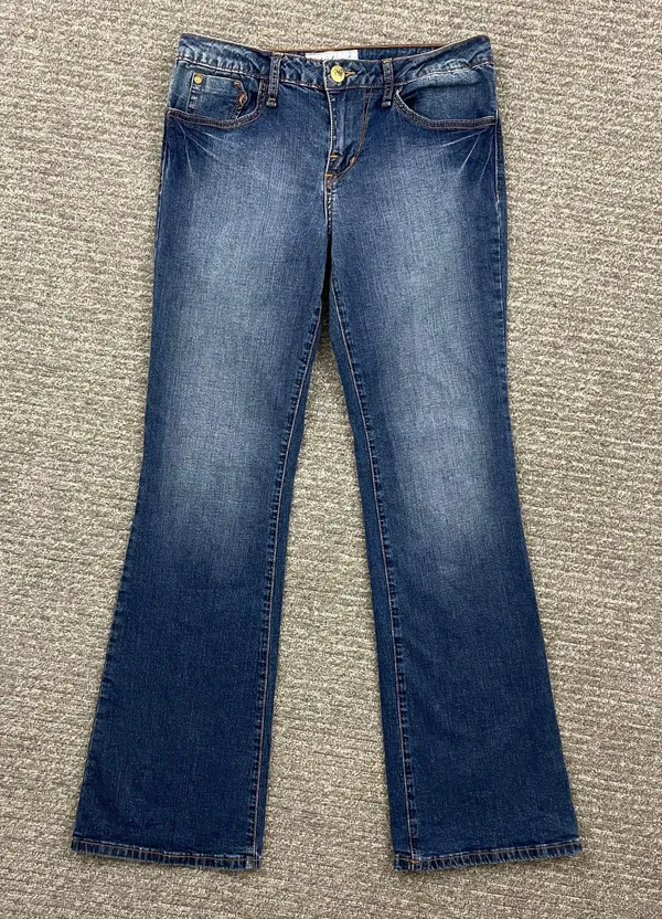 Baby Phat Vintage Y2K Faded Denim Bratz Vibes Mid Rise Flare Bootcut Leg Jeans - Image 2
