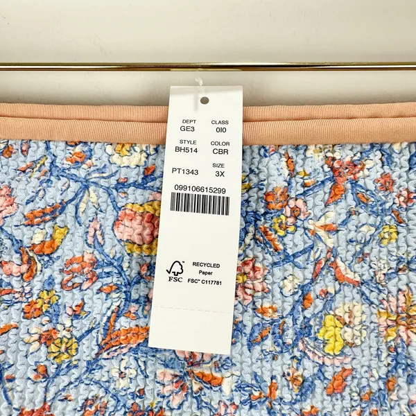 J.Crew Scrunchie Hipster Bikini Bottom Afternoon Floral Beach Plus Size 3X NWT - Image 5