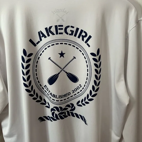 Women's White Long Sleeve Tee Size XXL - Image 3