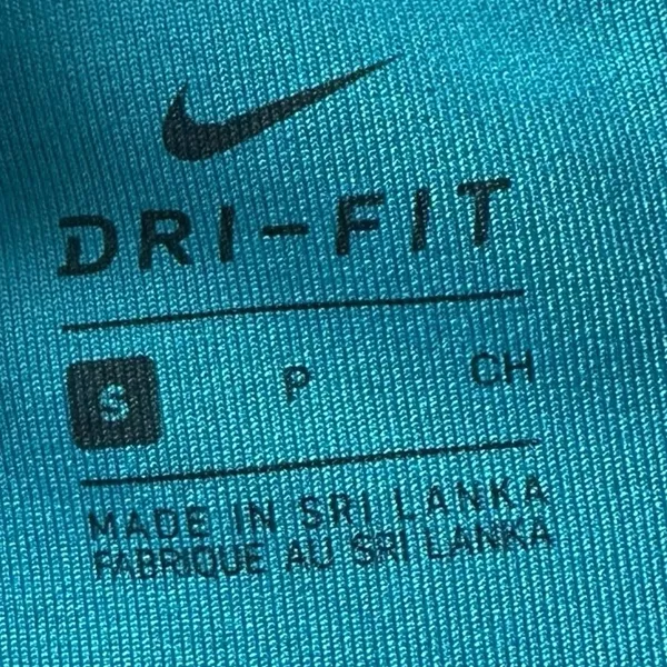 Nike Dri-FIT‎ Swoosh Sports Bra S Teal Blue Racerback Workout Athletic - Image 6