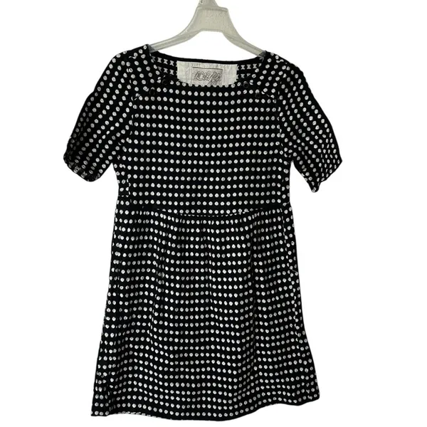 Ace&Jig Black and White polka dot Checkered mini Dress - Image 2