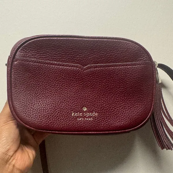Kate Spade Burgandy Crossbody Bag - Image 3