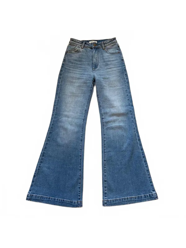 Rolla's Eastcoast High-Rise Flare Jeans Light Wash Blue Denim Women's Size 26 - Image 2