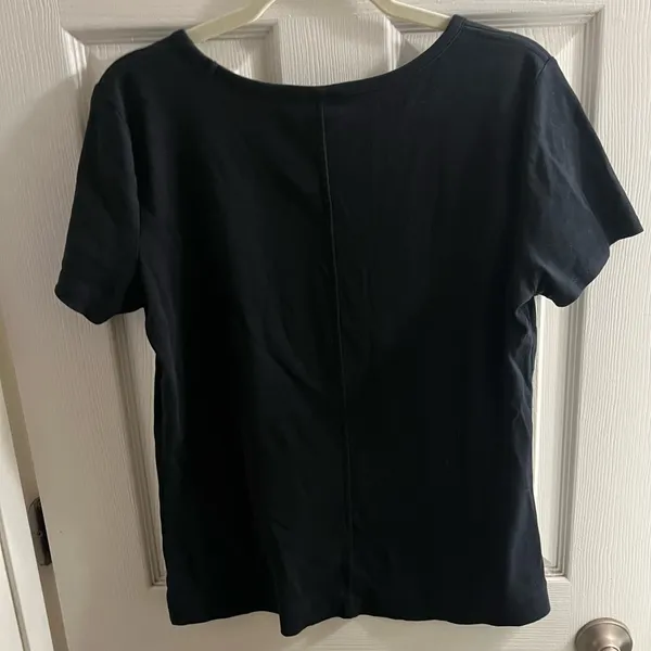 Ann Taylor Black Short Sleeve Tee - Image 4
