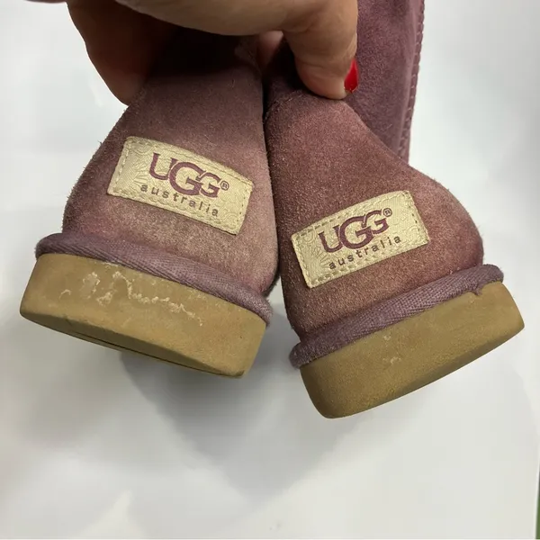 UGG Classic short boots in Aster‎ purple women’s size 8 suede sheepskin Sherpa - Image 10