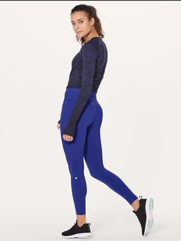 Lululemon Fast & Free Royal Blue Leggings - Image 2