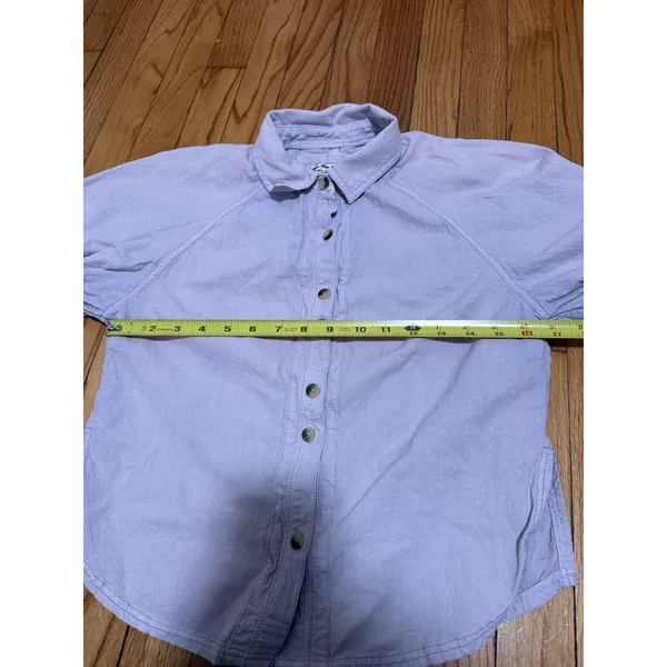 We the Free People Ellie Button Front Top in Light Purple‎ Size XS - Image 8
