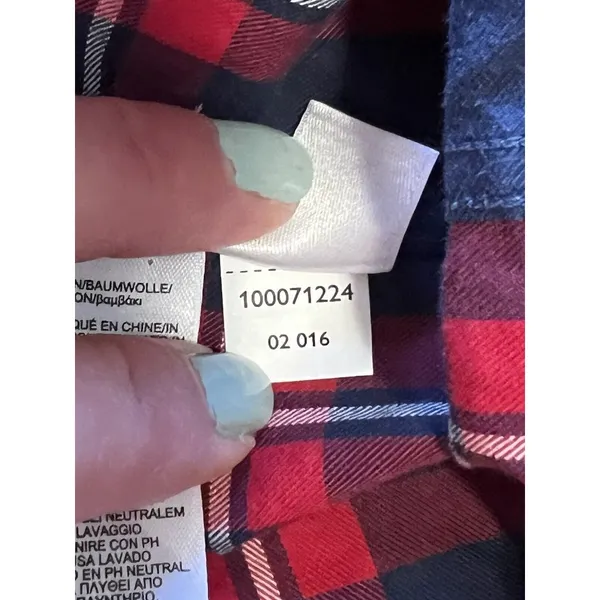 Brooks Brothers Red Fleece Button-down Shirt Women's Size 4 Red Plaid Ruffle‎ - Image 15