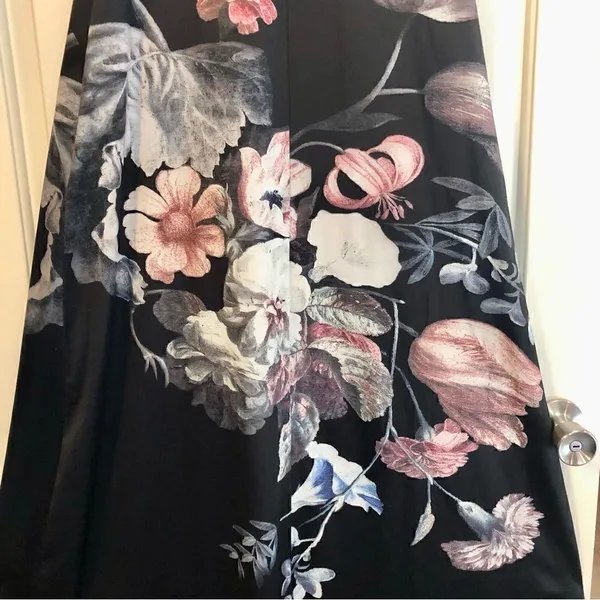Maxi Dress For Women Flower Floral Print Sleeveless Adjustable Straps Size M - Image 8