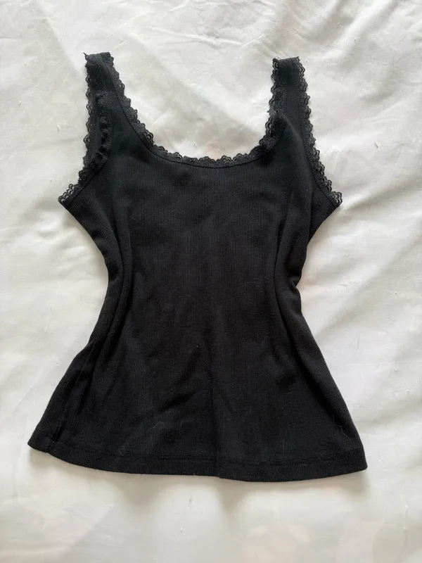 Lacy Black Tilly’s Tank - Image 3