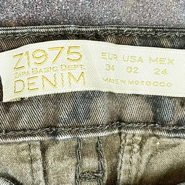 Zara Z1975 Camo Skinny Jeans 2 - Image 5