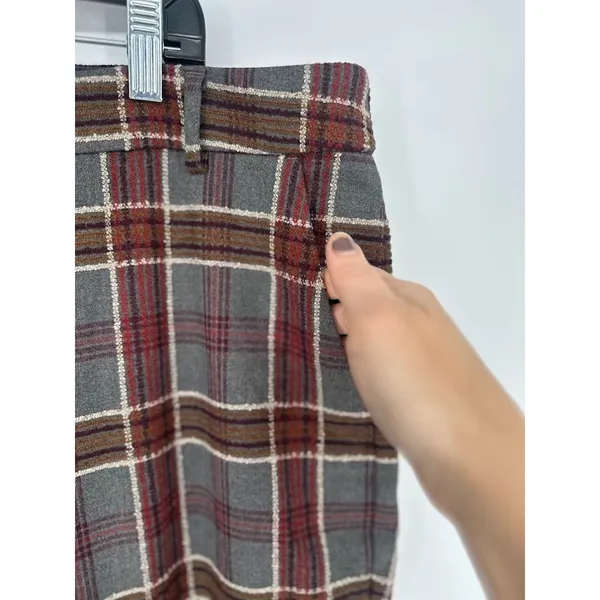 Express Columnist Ankle Pants Womens Size 18R Plaid Pockets Mid Rise‎ Preppy - Image 3