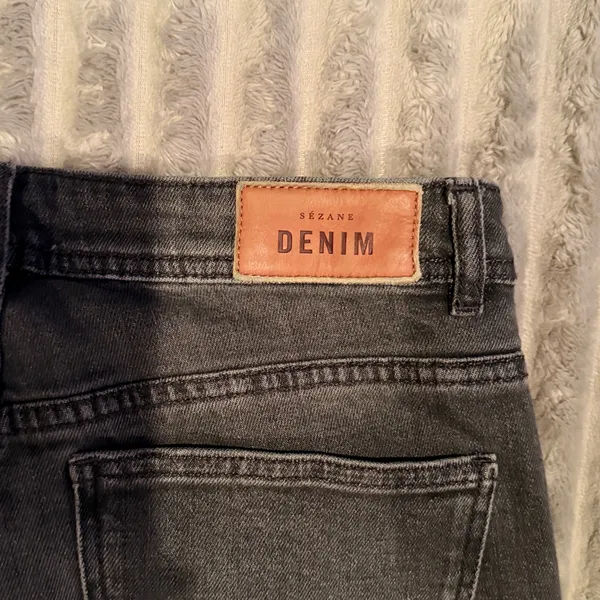 Sézane Denim Womens Gray High Waisted Straight Jeans Size FR40 US8 Charcoal Wash - Image 7