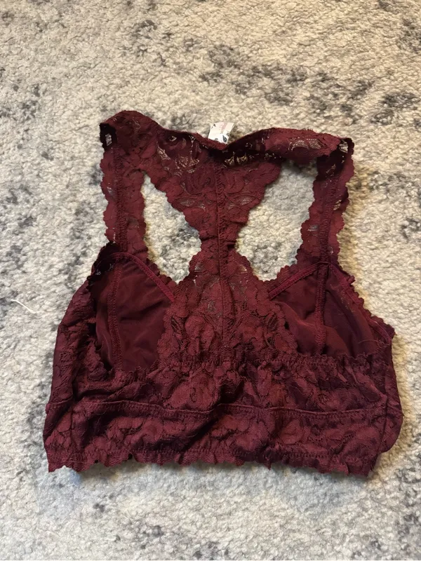 Wishlist Wine Lace Racerback Bralette - Image 4