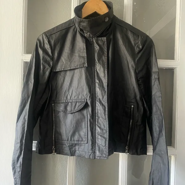 Theory Faux Leather Jacket - Image 6