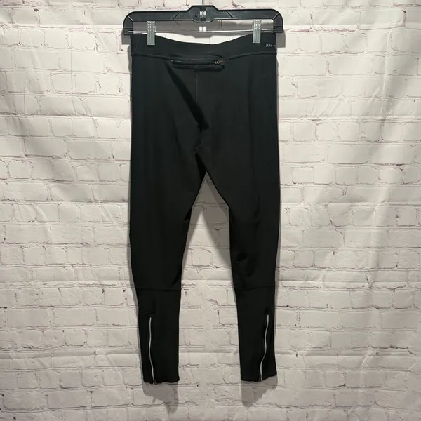 Nike Dri‎ Fit Black Performance Leggings with Small Swoosh Woman’s Size Medium - Image 3