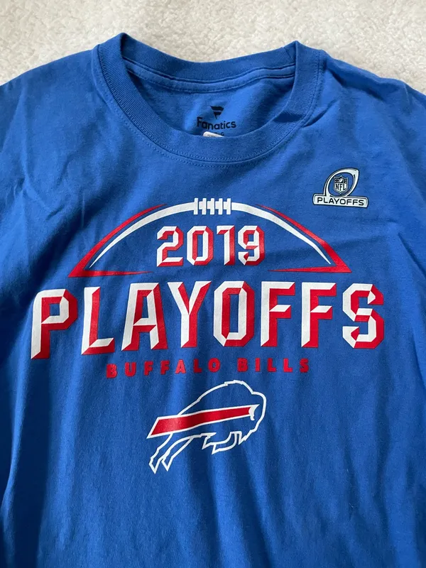 Buffalo Bills 2019 Football Playoffs Long Sleeve Men’s Size Large Shirt New - Image 3