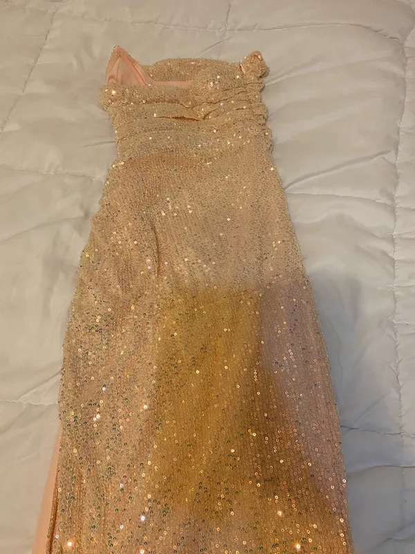 Lucy in the Sky Iridescent Sequin Corset Dress - Image 5
