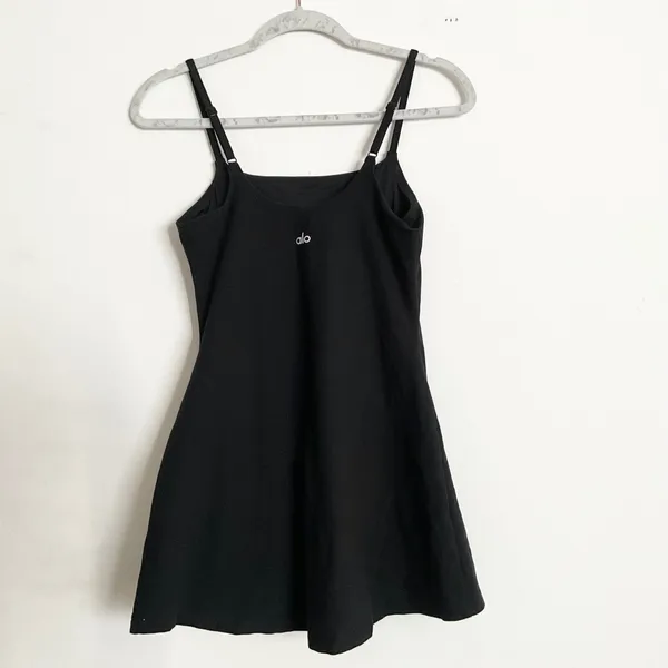 Alo Yoga Alosoft Encore Tennis Dress Black S - Image 6