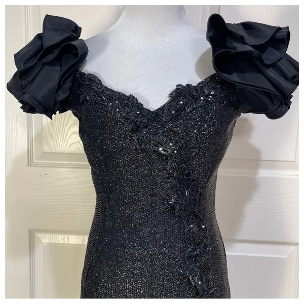 Vintage Nadine black gown - Image 2